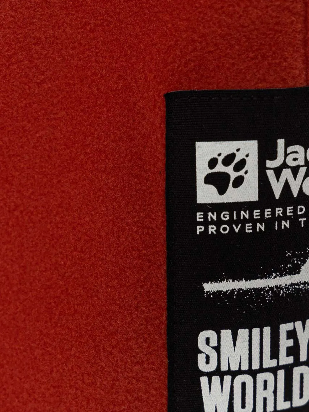 JACK WOLFSKIN Broek met logopatch Rood