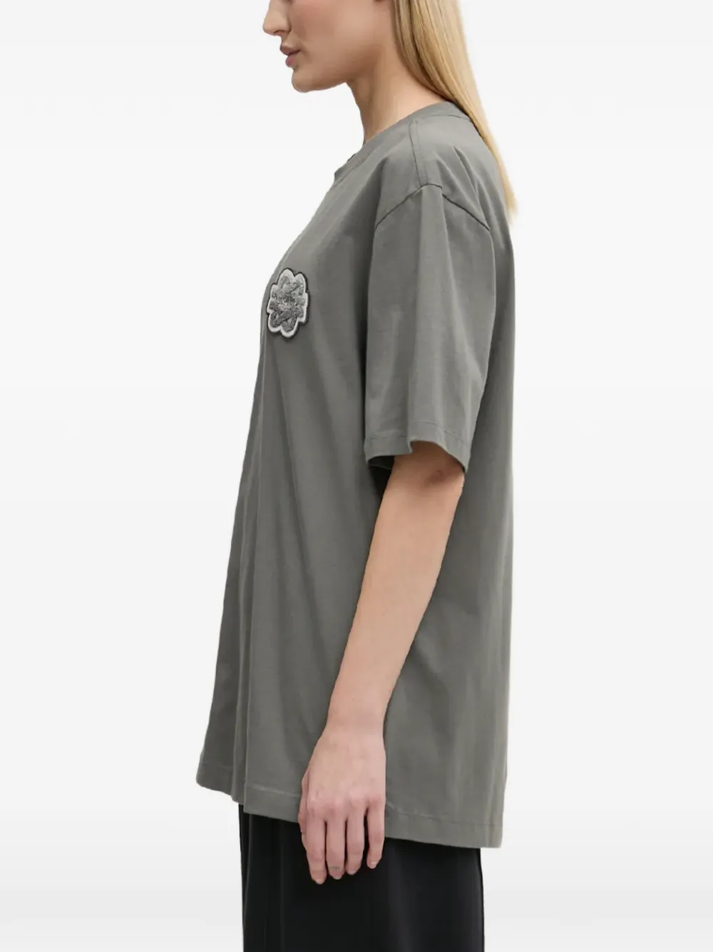 Filling Pieces Gowtu T-shirt met logo-patch Grijs