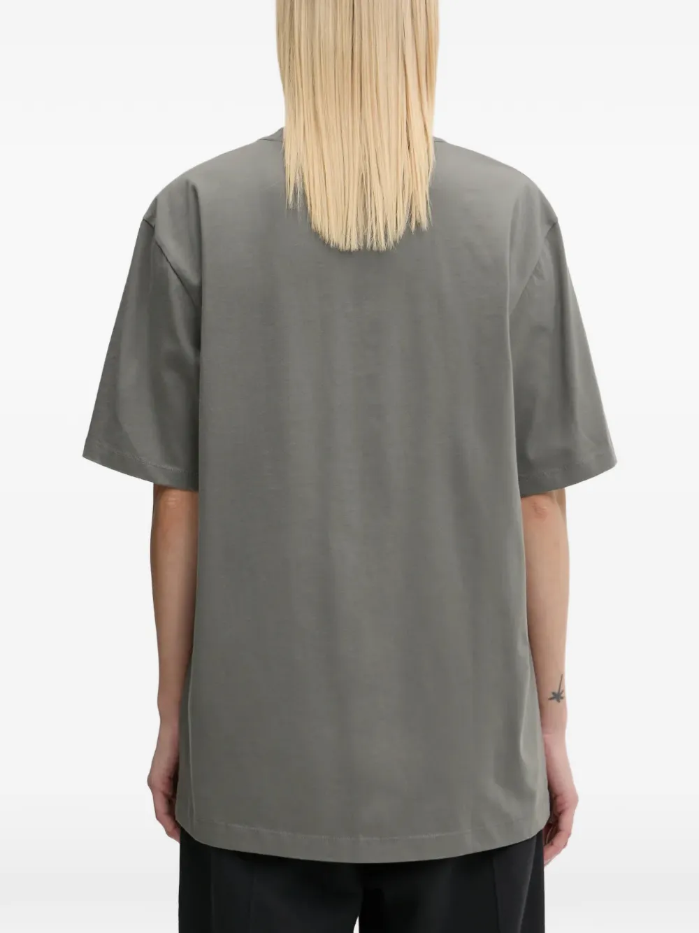 Filling Pieces Gowtu T-shirt met logo-patch Grijs