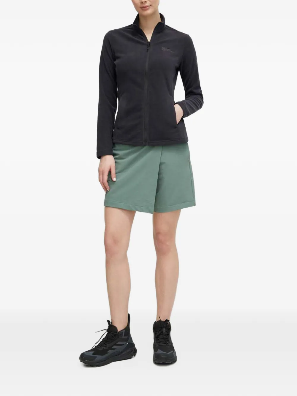 JACK WOLFSKIN asymmetric mini skort Groen