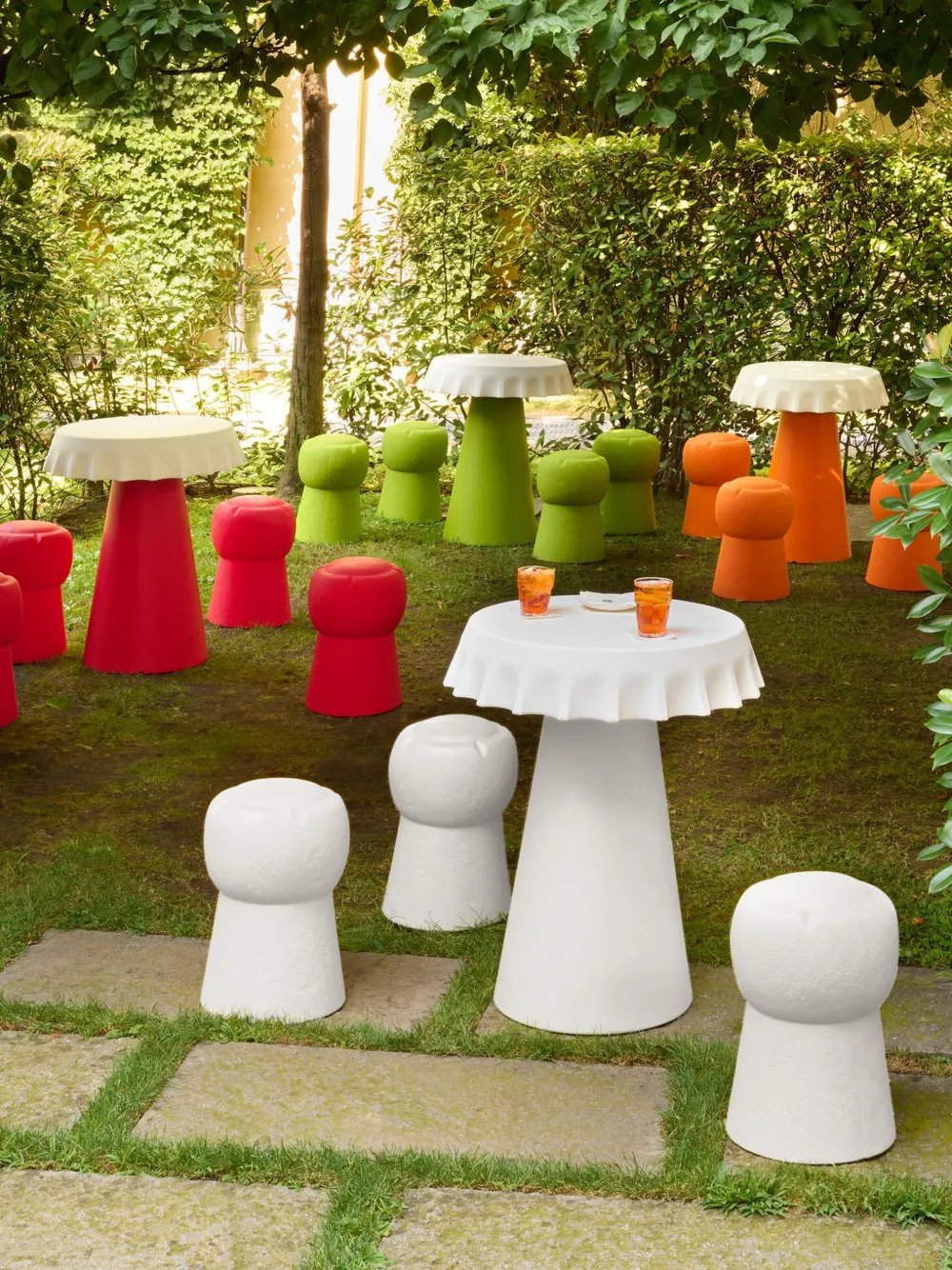  Slide Cin Cin Stool - White 