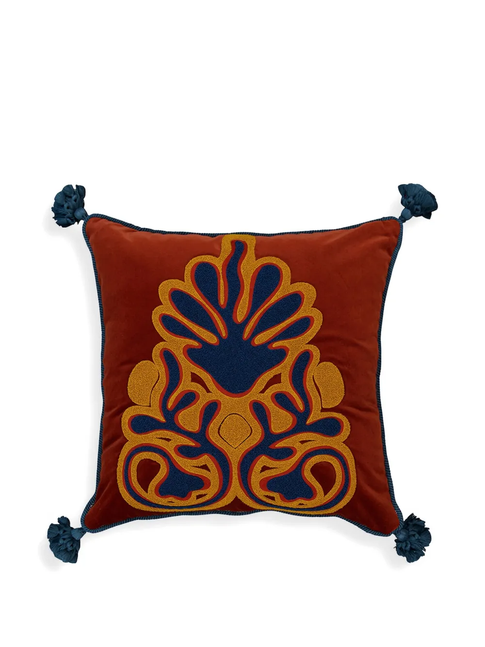 HOUSE OF CAPRICORN Kissen mit Quasten - Orange