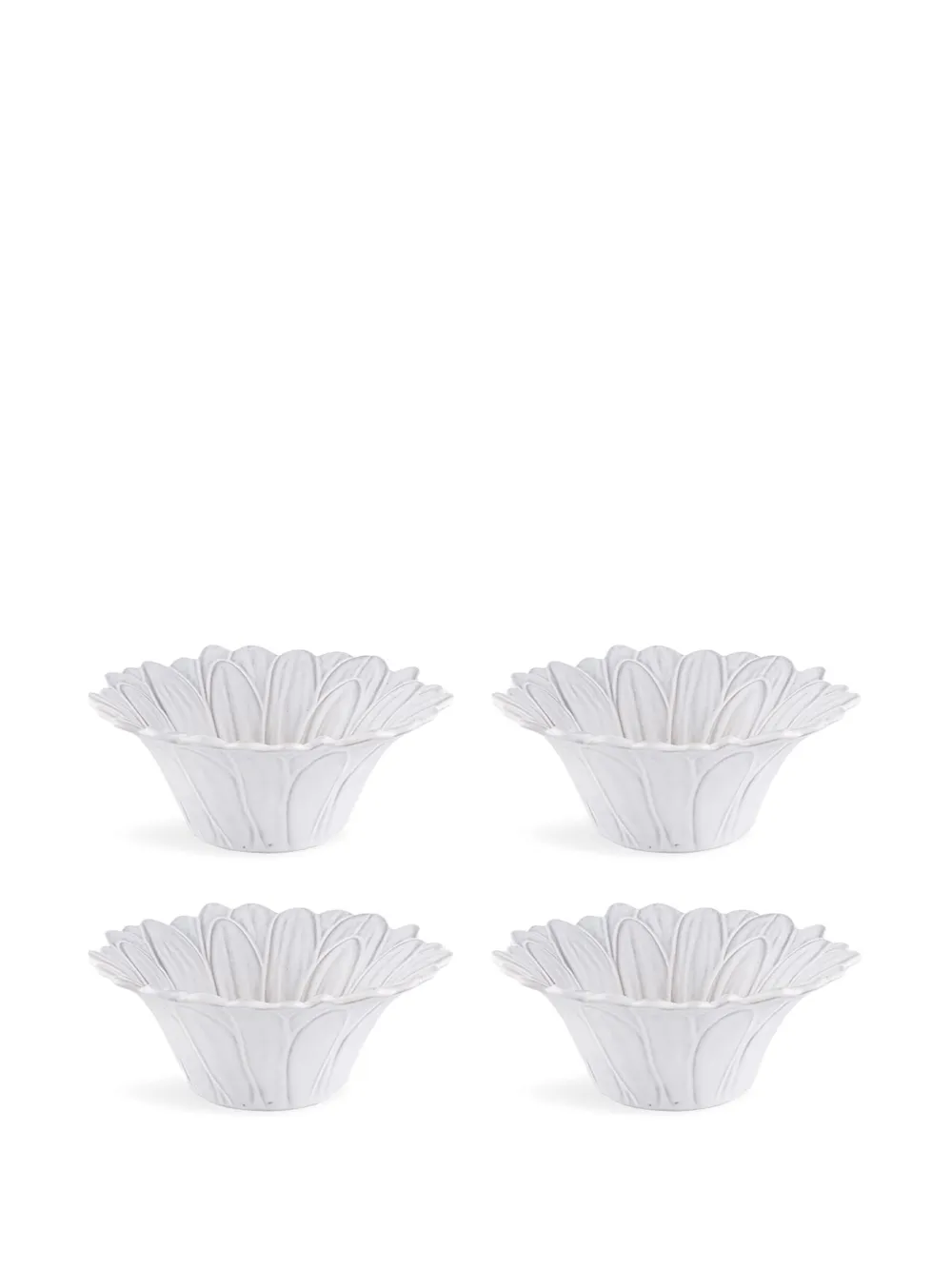 Bordallo Pinheiro Maria Flor Daisies bowl (set of four) - Bianco