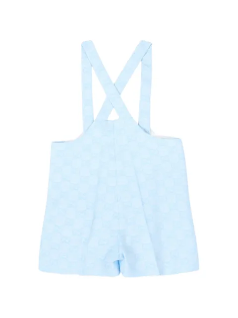 Gucci Kids Gemusterte Latzhose