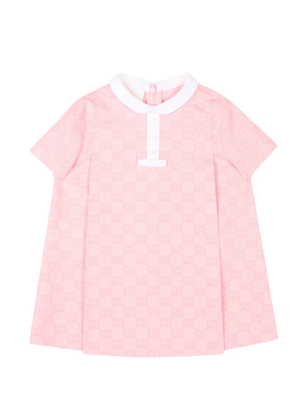 Gucci Kids collared short-sleeve dress - Rosa