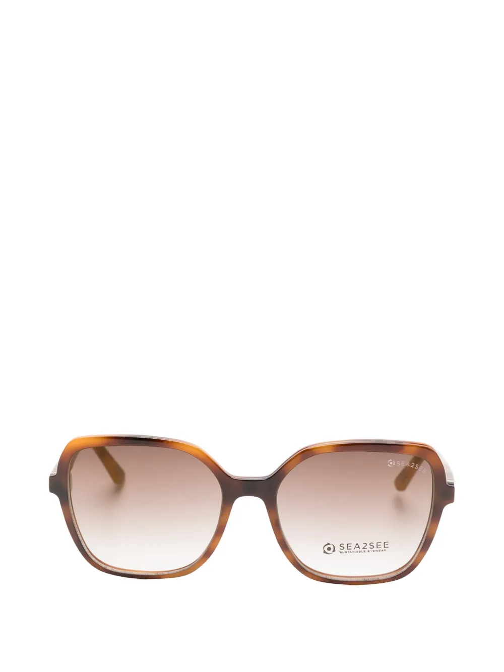 S2S Luna tortoiseshell-effect glasses - Braun