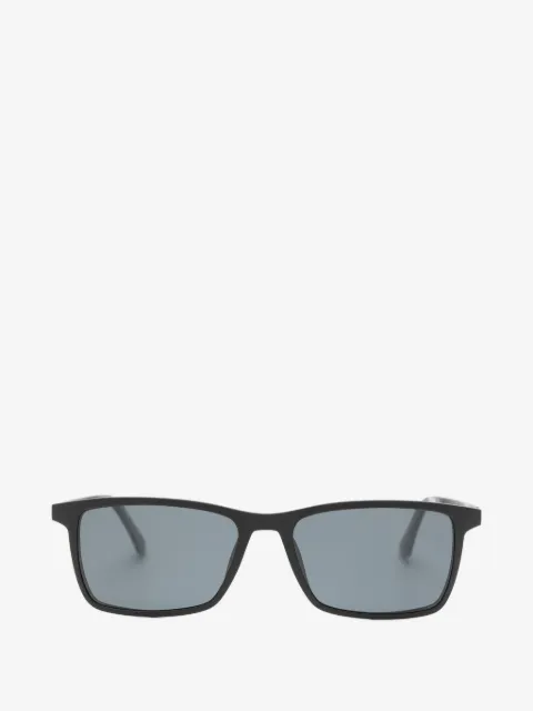 Ultem rectangle-frame clip-on glasses