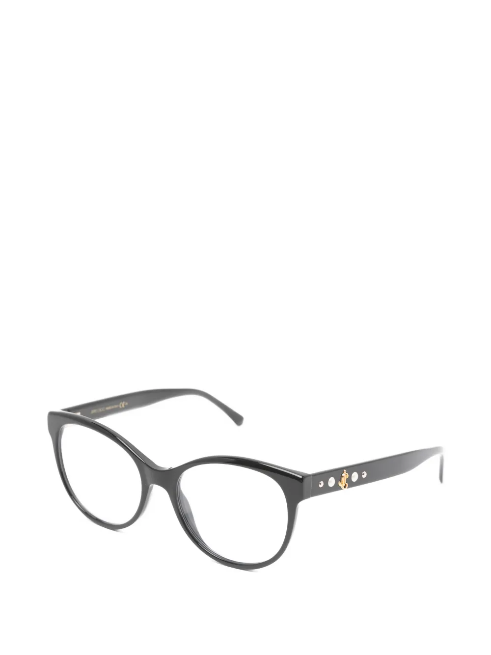 Jimmy Choo Eyewear Bril met cat-eye montuur en logo Zwart