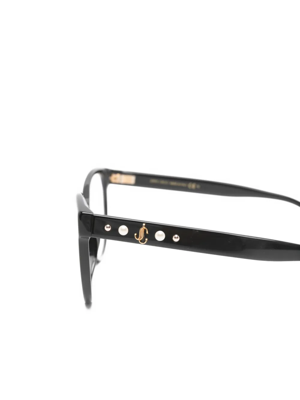 Jimmy Choo Eyewear Bril met cat-eye montuur en logo Zwart