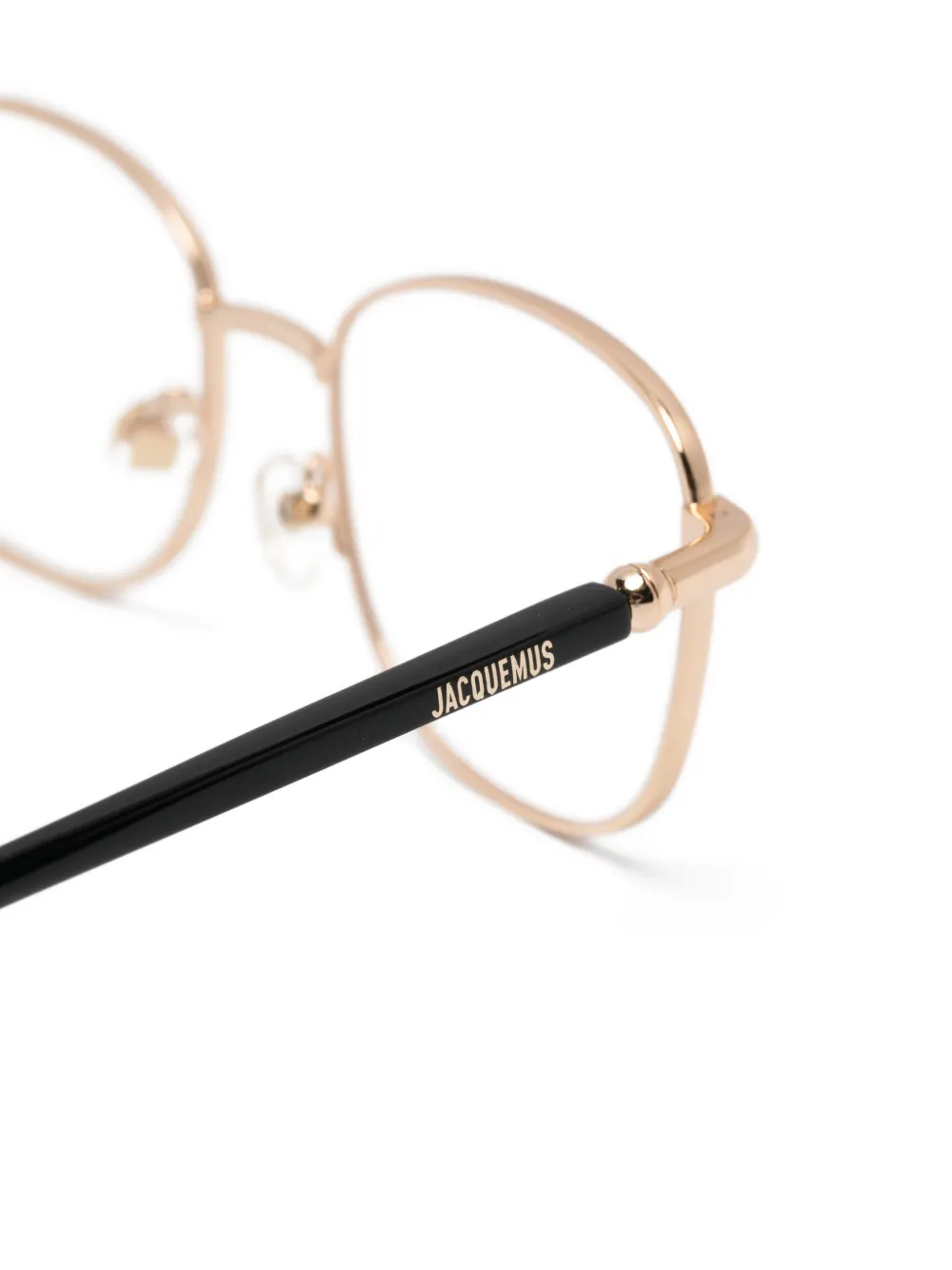 Jacquemus Bril met geometrisch montuur Goud