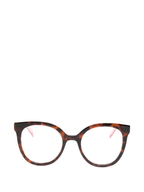 Benetton Adaline tortoiseshell-effect round-frame glasses