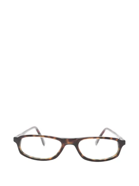 Sociel tortoiseshell-effect rectangle-frame glasses
