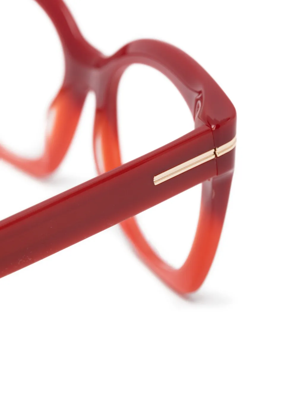 BOSS Bril met cat-eye montuur Rood