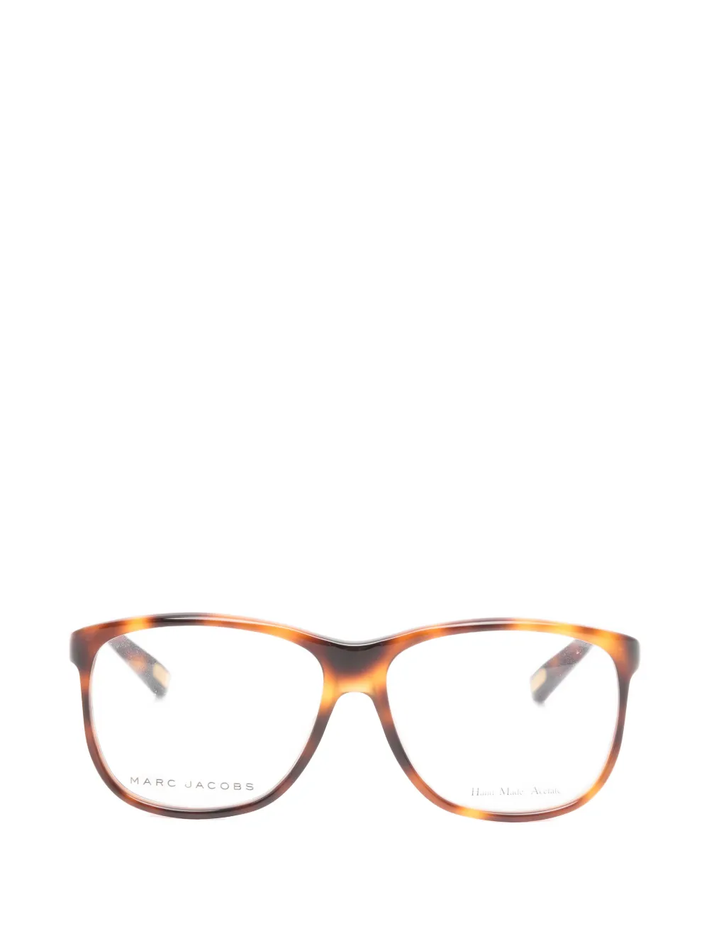 Marc Jacobs Eyewear tortoiseshell-effect square-frame glasses - Marrone