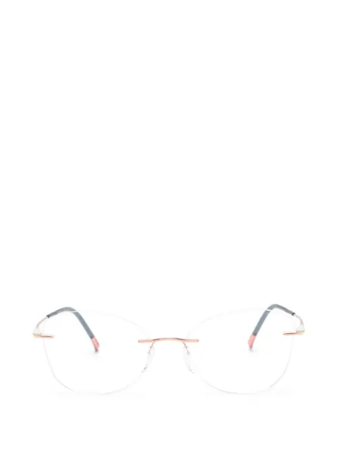 Silhouette rimless geometric-frame glasses
