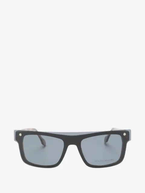 PHILOSOPHEYES tortoiseshell-effect clip-on glasses