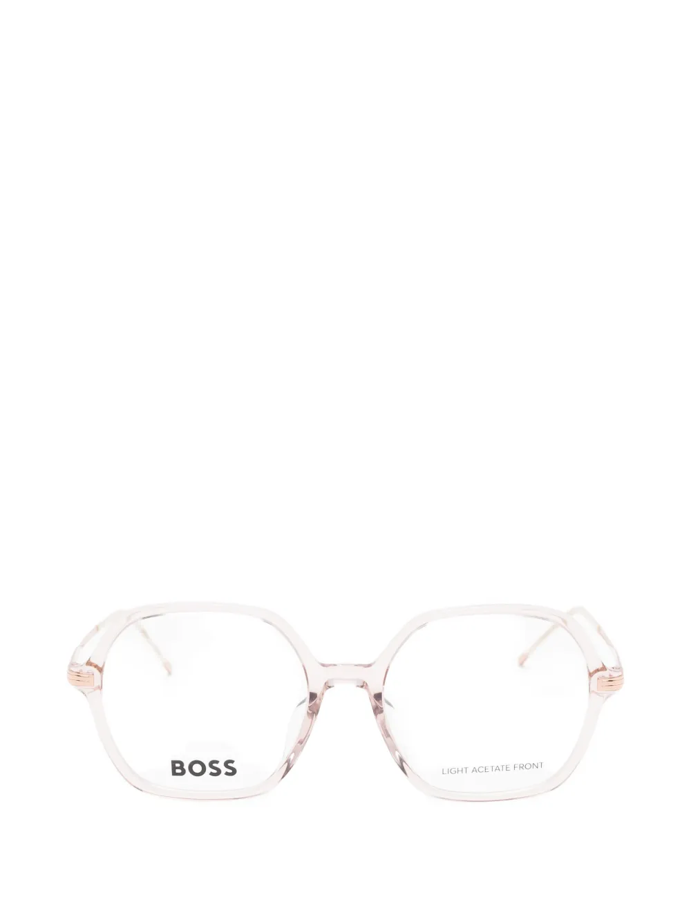 BOSS geometric-frame glasses - Rosa