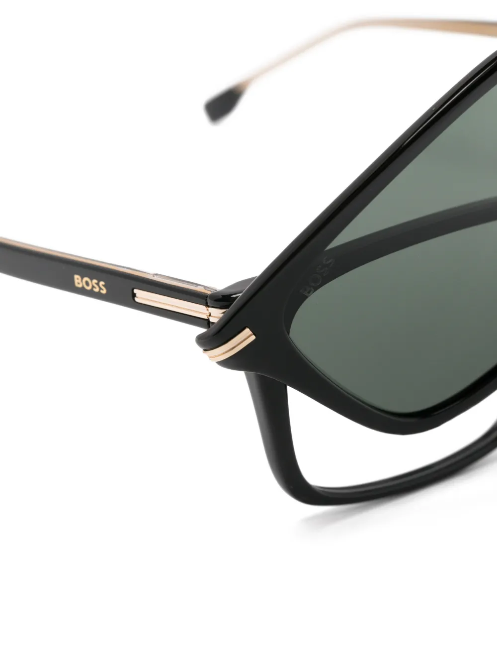  Boss Gafas Con Montura Rectangular - Negro 