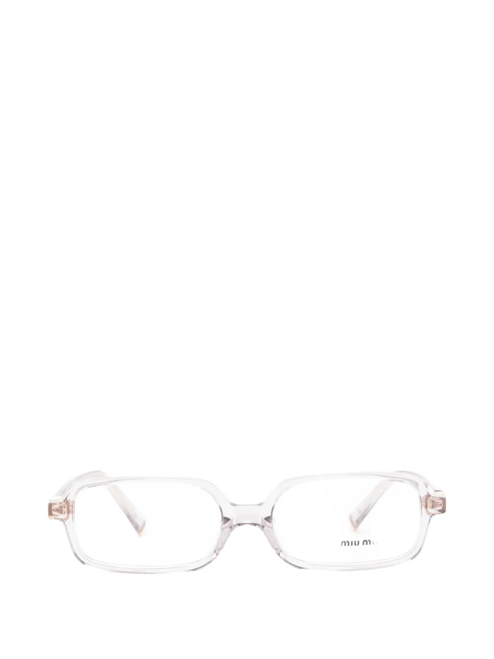 Miu Miu Rectangle-frame Glasses In Purple