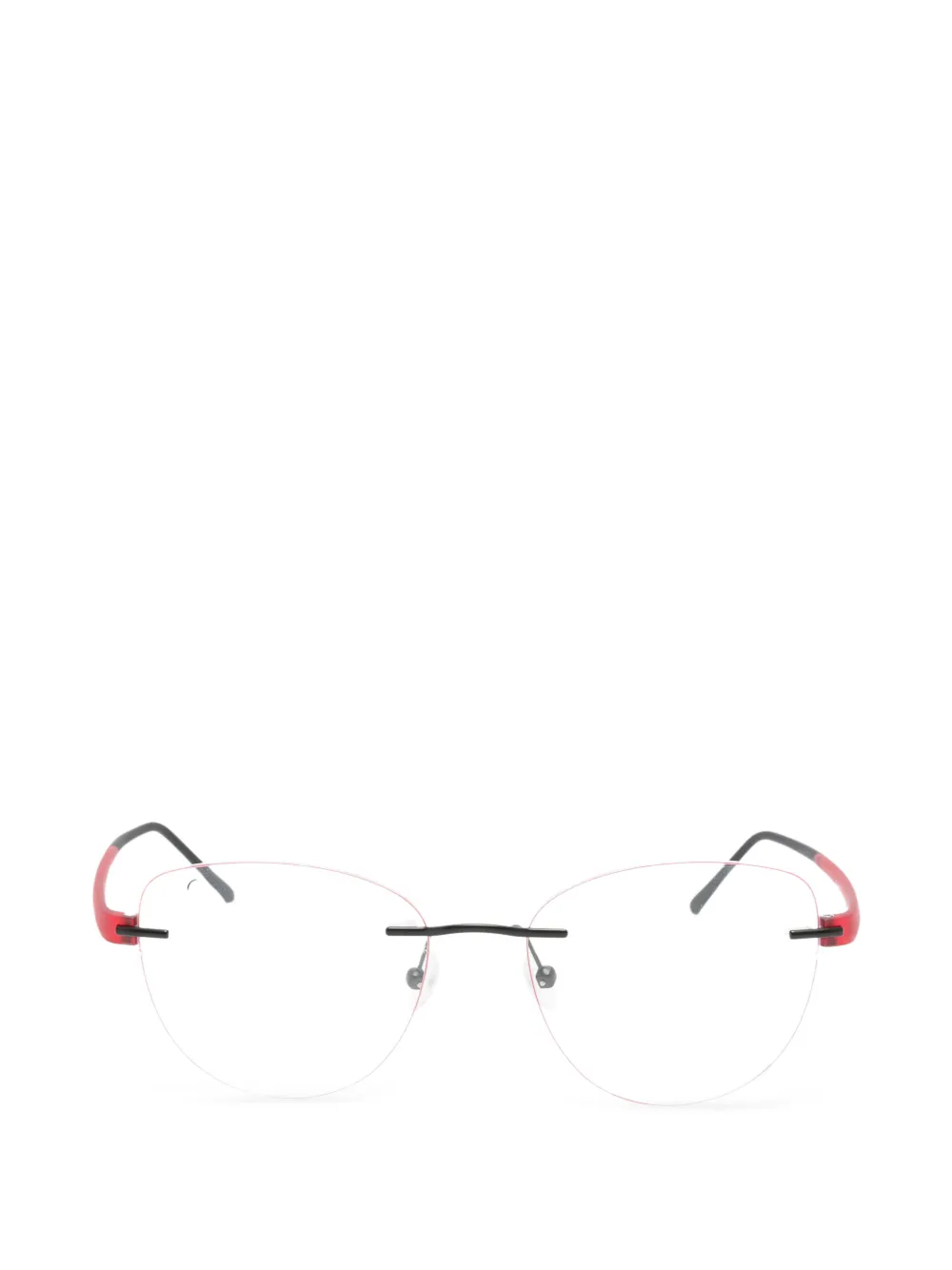 STEPPER EYEWEAR rimless cat-eye glasses - Rosso
