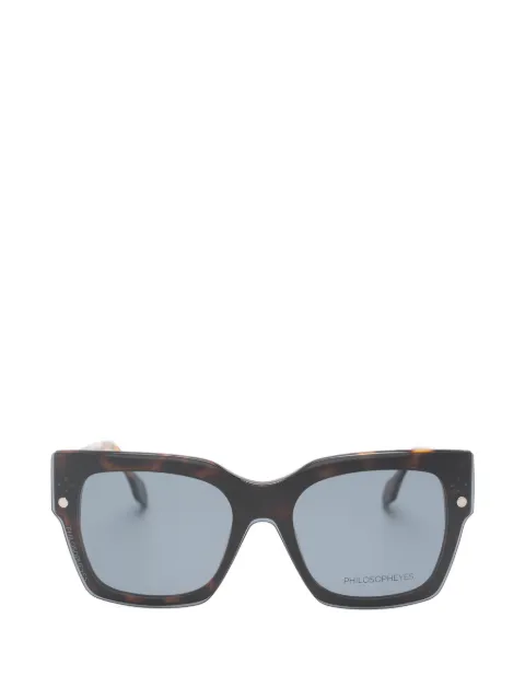 PHILOSOPHEYES tortoiseshell-effect square-frame glasses