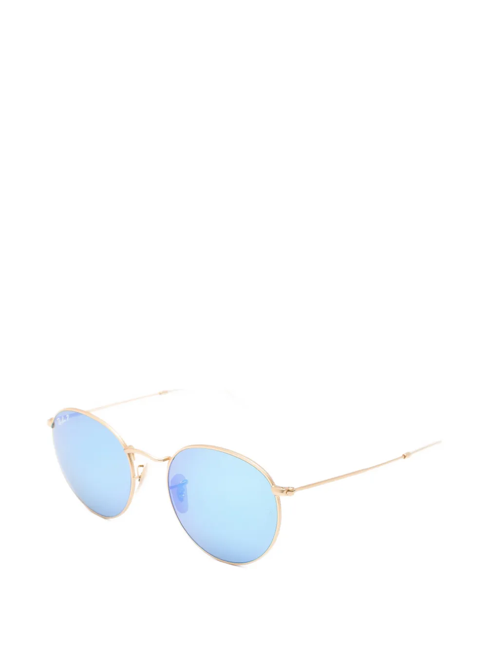 Ray-Ban Metalen zonnebril met rond montuur Goud