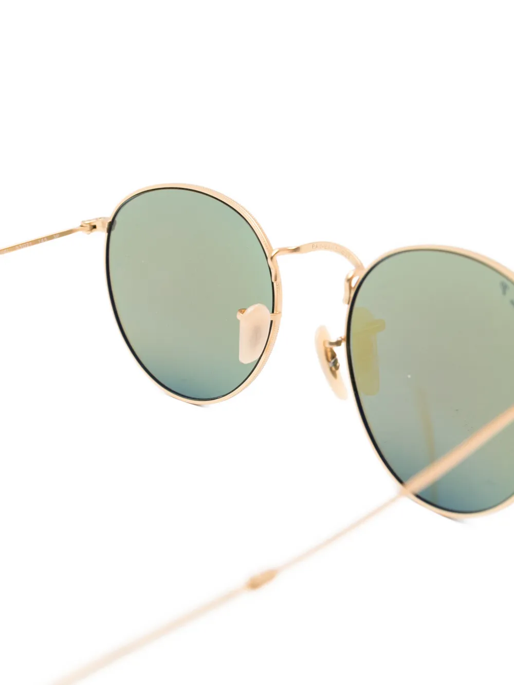 Ray-Ban Metalen zonnebril met rond montuur Goud