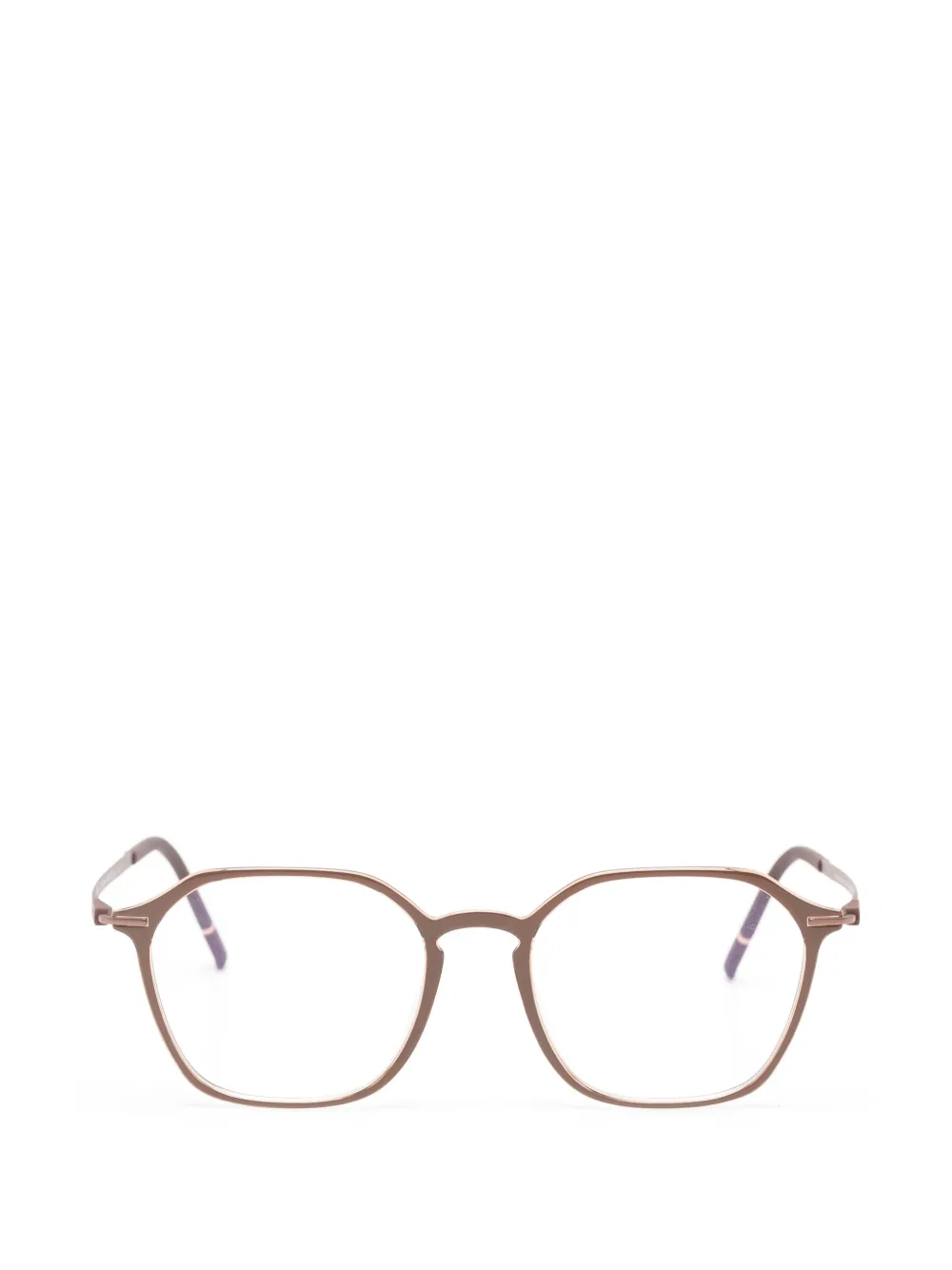 Silhouette geometric-frame glasses - Marrone