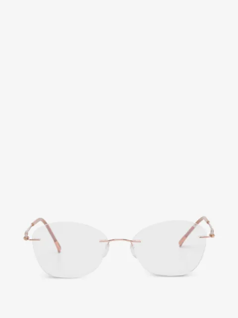 Silhouette rimless cat-eye glasses