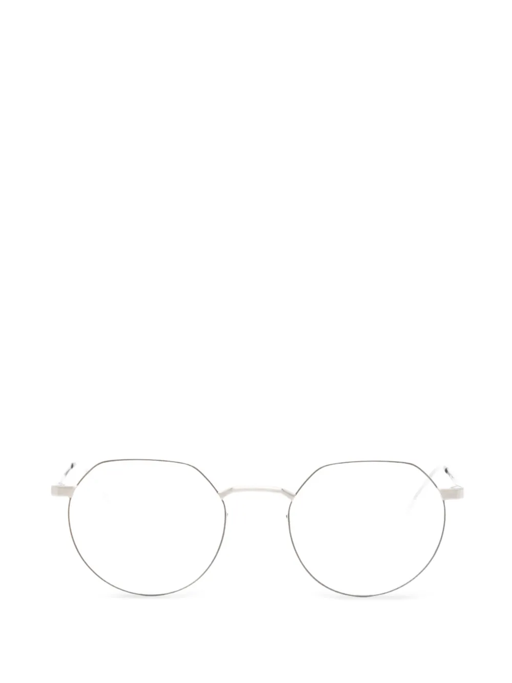 Moleskine geometric-frame glasses - Argento