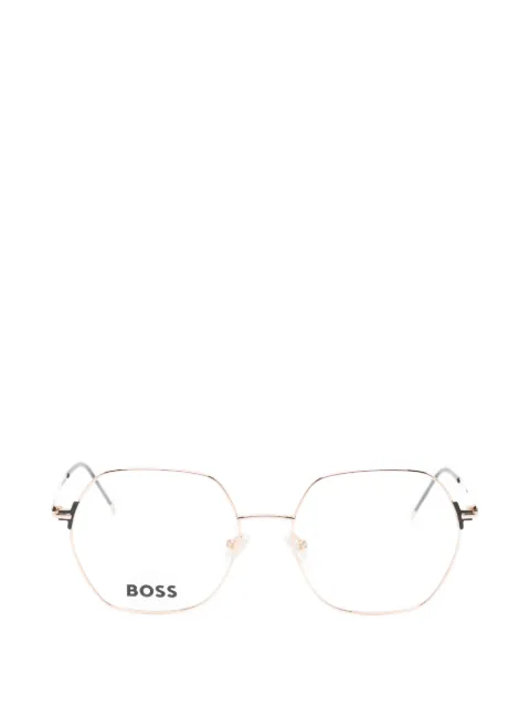 BOSS geometric-frame glasses