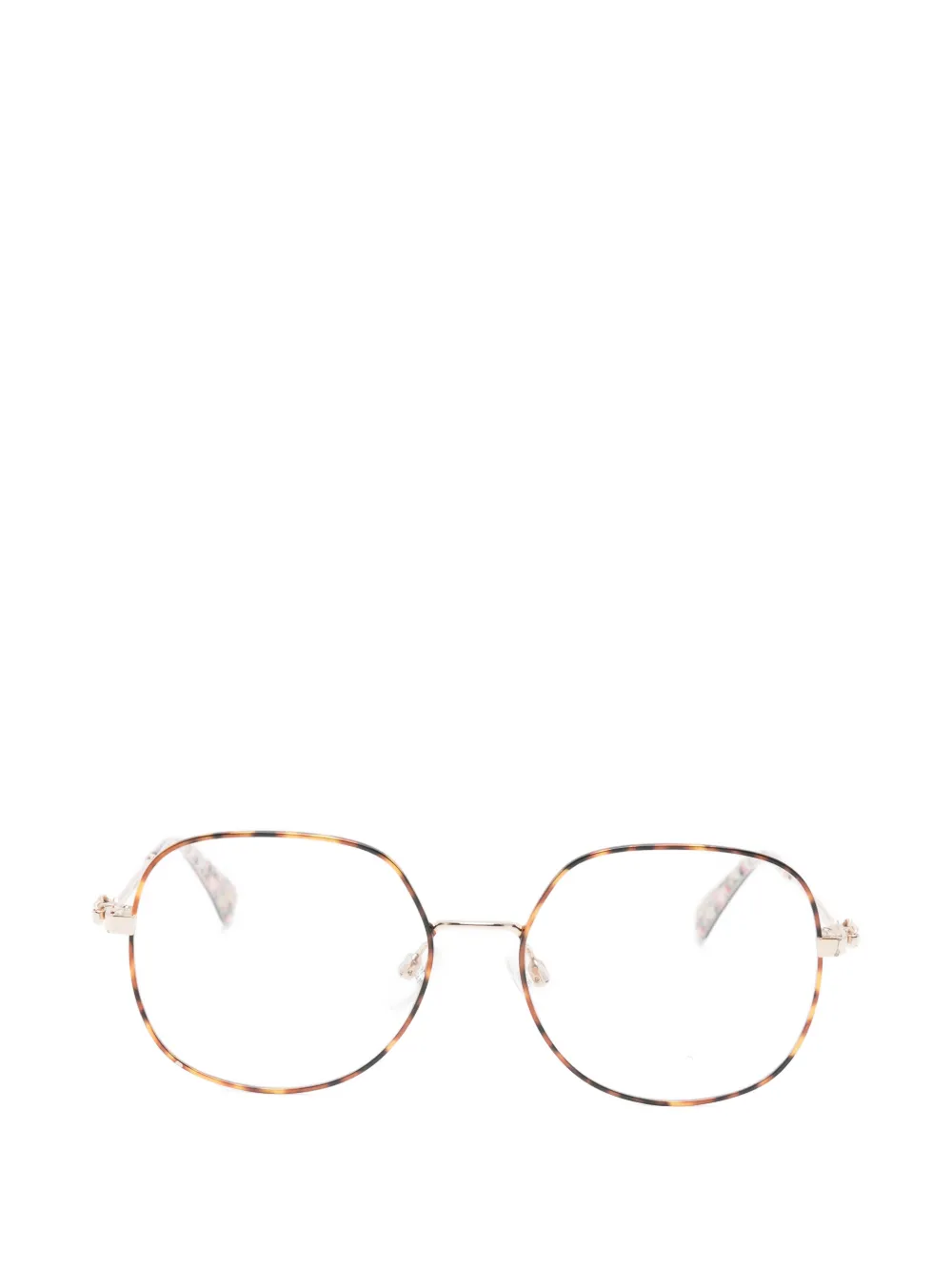 Ted Baker Gracie geometric-frame glasses - Marrone
