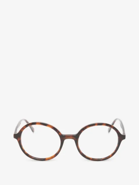 Benetton tortoiseshell-effect round-frame glasses