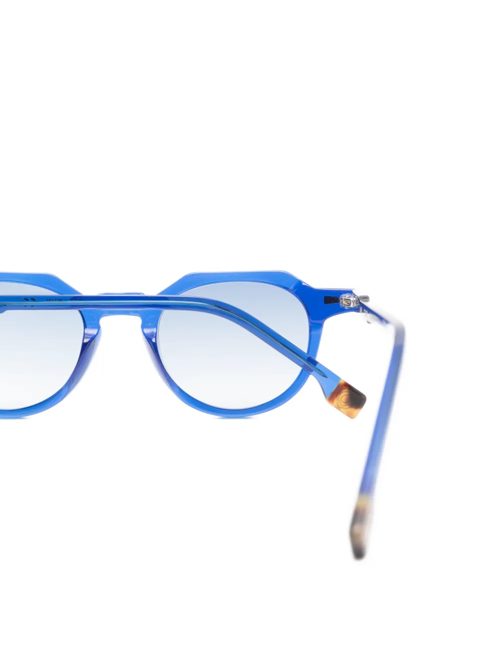 KYme Lars zonnebril met geometrisch montuur Blauw