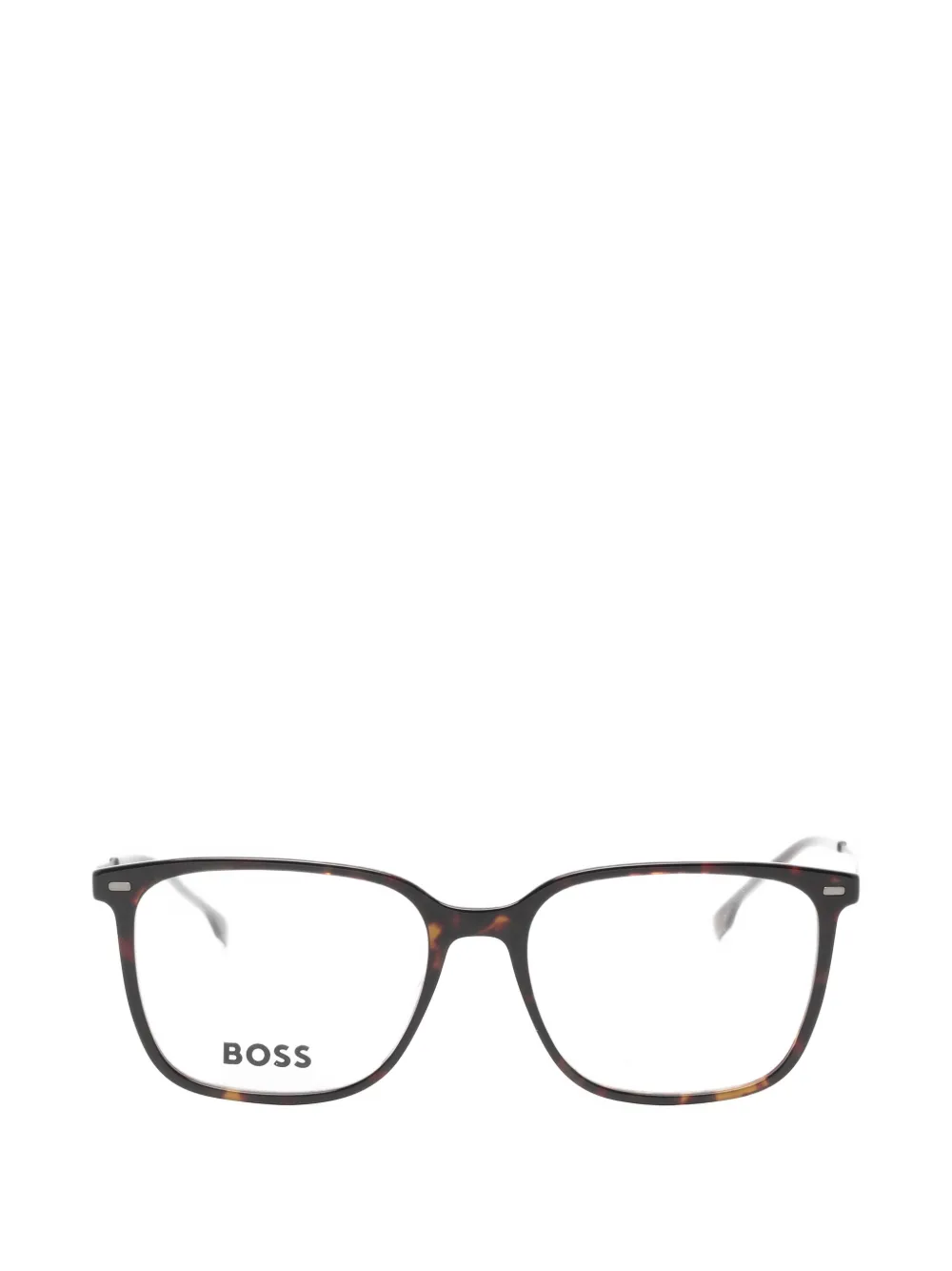 BOSS tortoiseshell-effect square-frame glasses | marron | Image 1