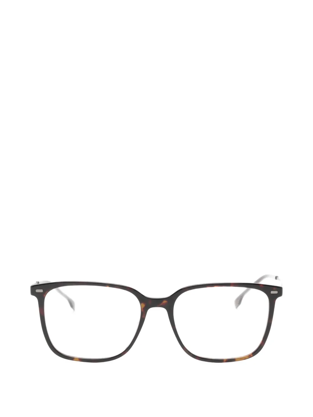 BOSS tortoiseshell-effect square-frame glasses | Brown | Image 1