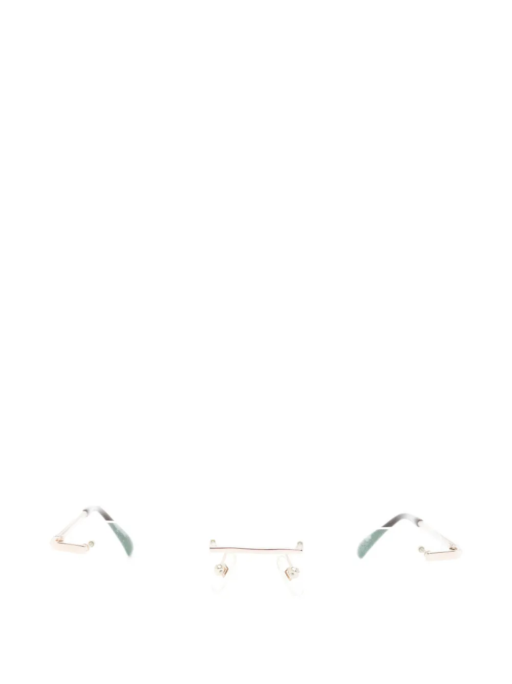S.T. Dupont rimless rectangle-frame glasses - Oro