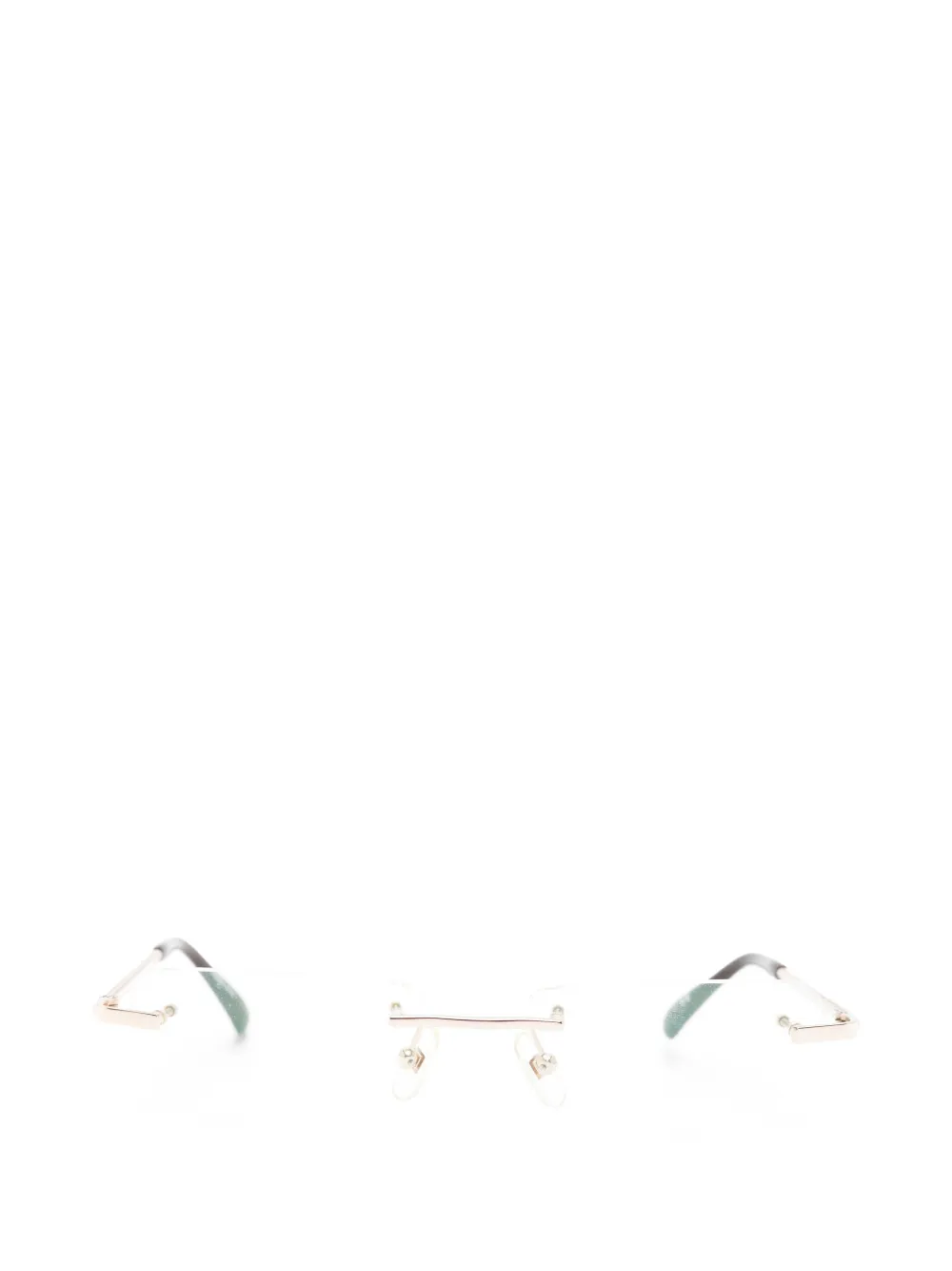 S.T. Dupont rimless rectangle-frame glasses - Oro
