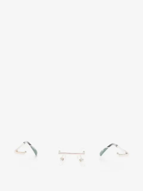S.T. Dupont rimless rectangle-frame glasses