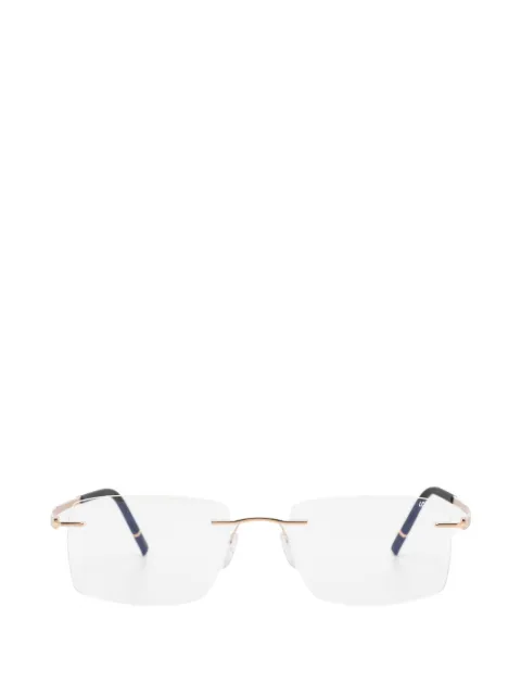 Silhouette rimless rectangle-frame glasses