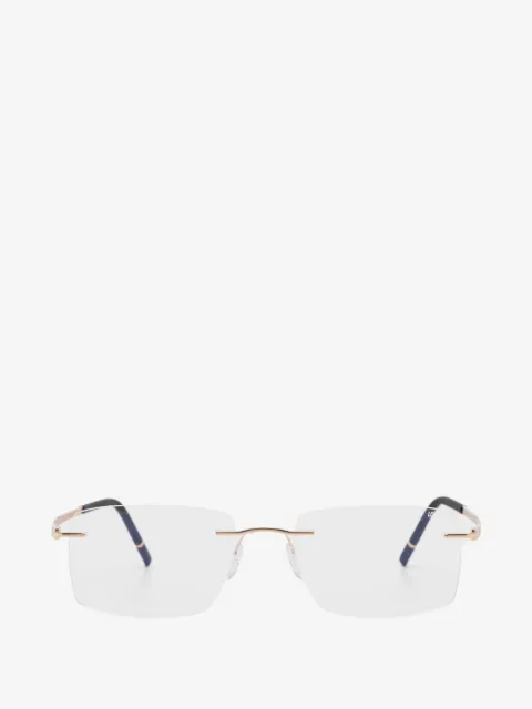 Silhouette rimless rectangle-frame glasses
