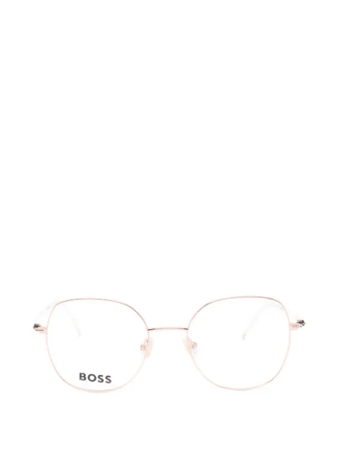 BOSS round-frame glasses