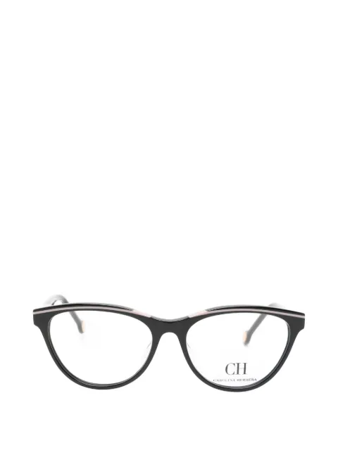 Carolina Herrera logo-plaque cat-eye glasses