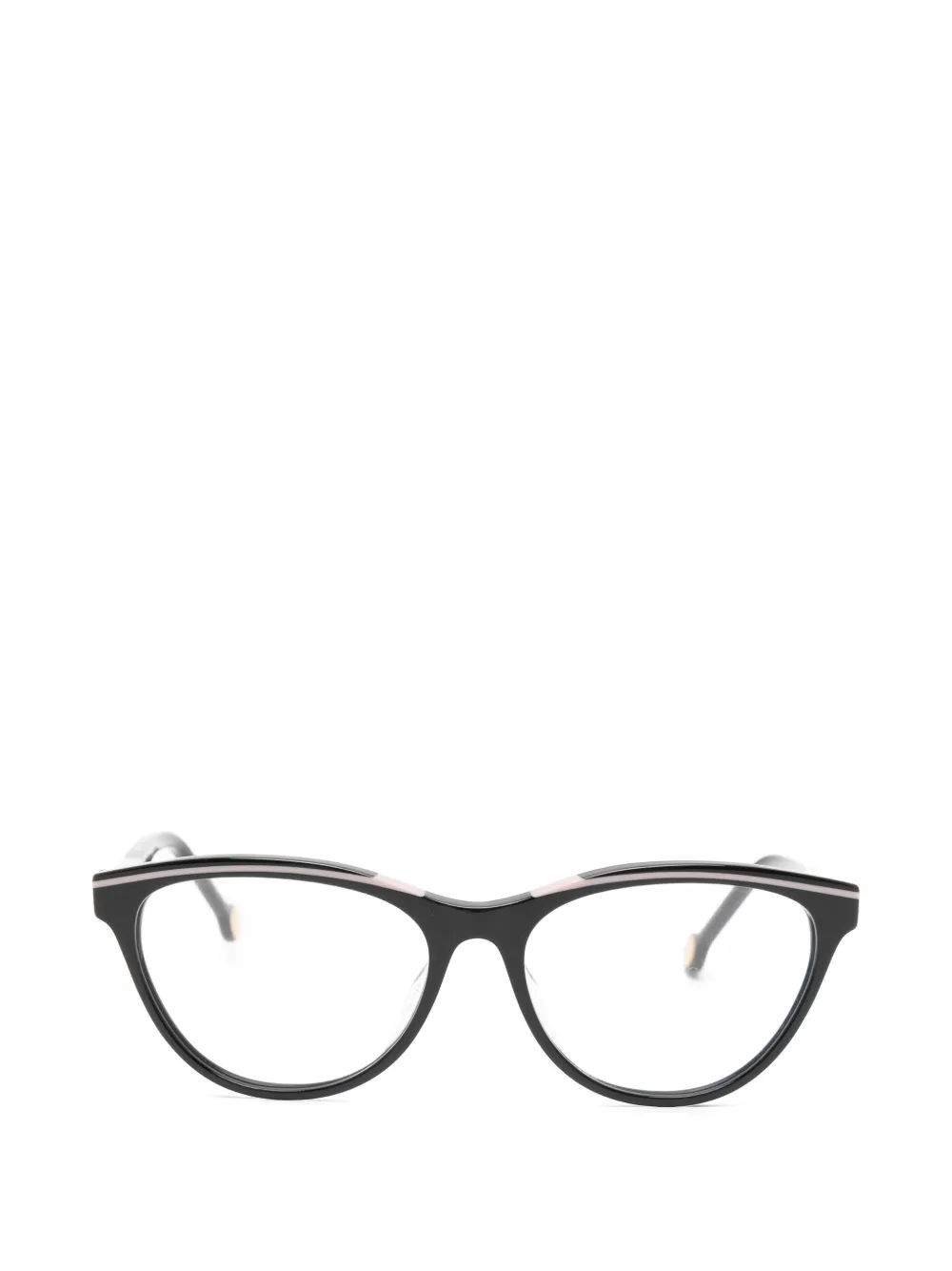 Carolina Herrera logo-plaque cat-eye glasses - Nero