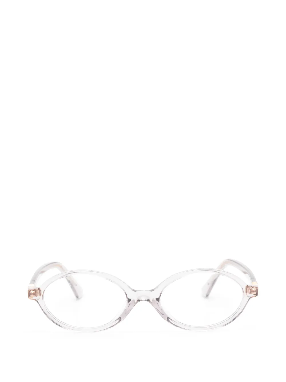 Miu Miu Eyewear oval-frame glasses - Grigio