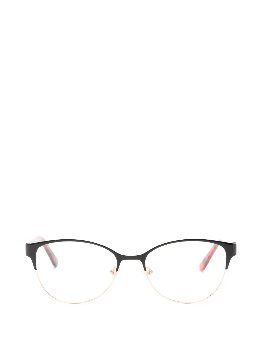 Donna Karan Tortoiseshell-effect Cat-eye Glasses In Black