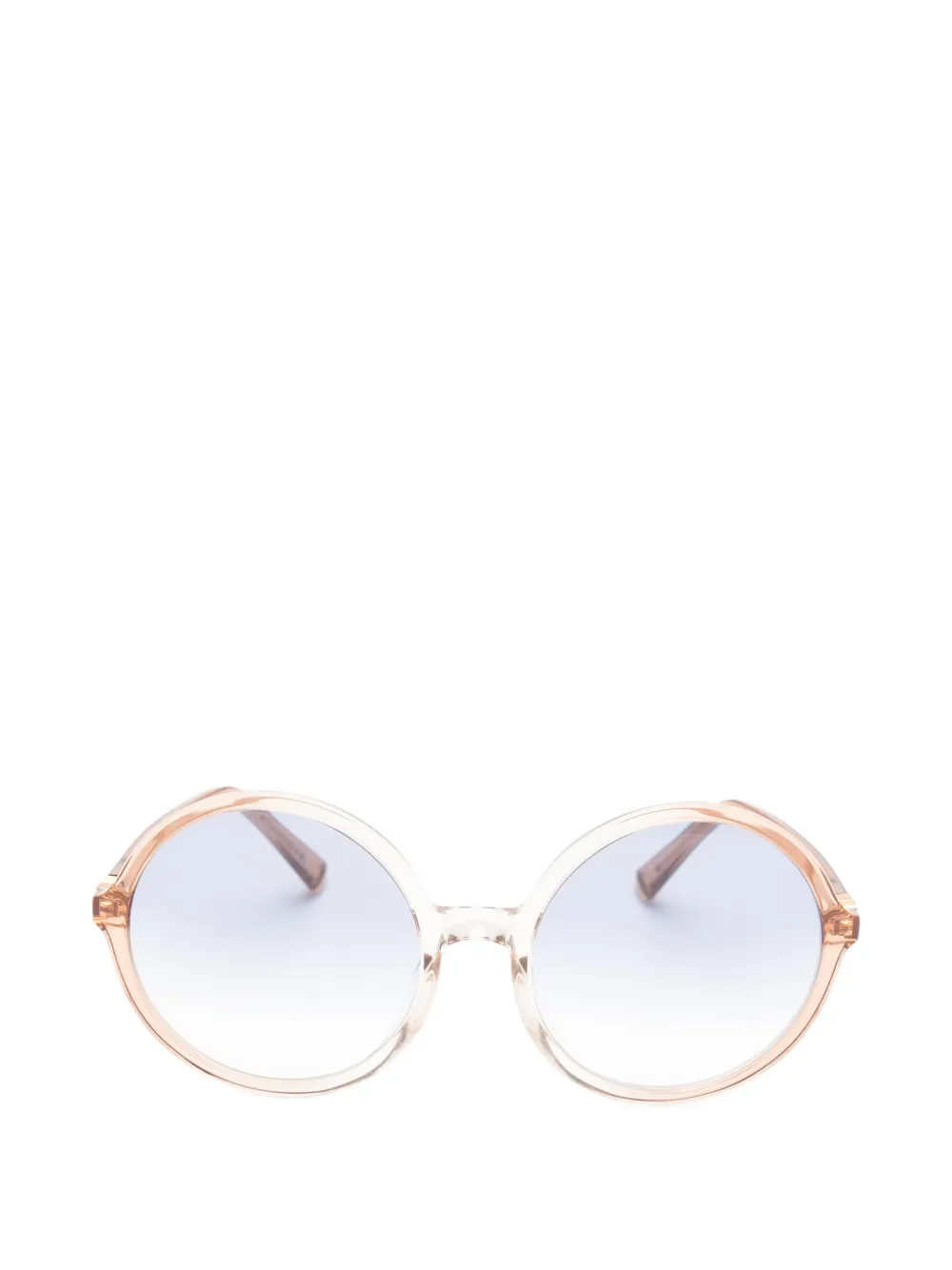 Miu Miu Round Frame Glasses In Brown