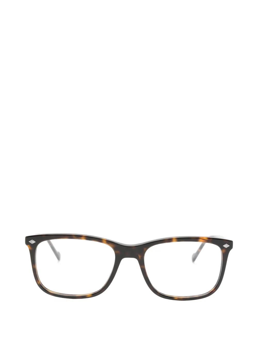 Vogue Eyewear tortoiseshell-effect rectangle-frame glasses - Braun