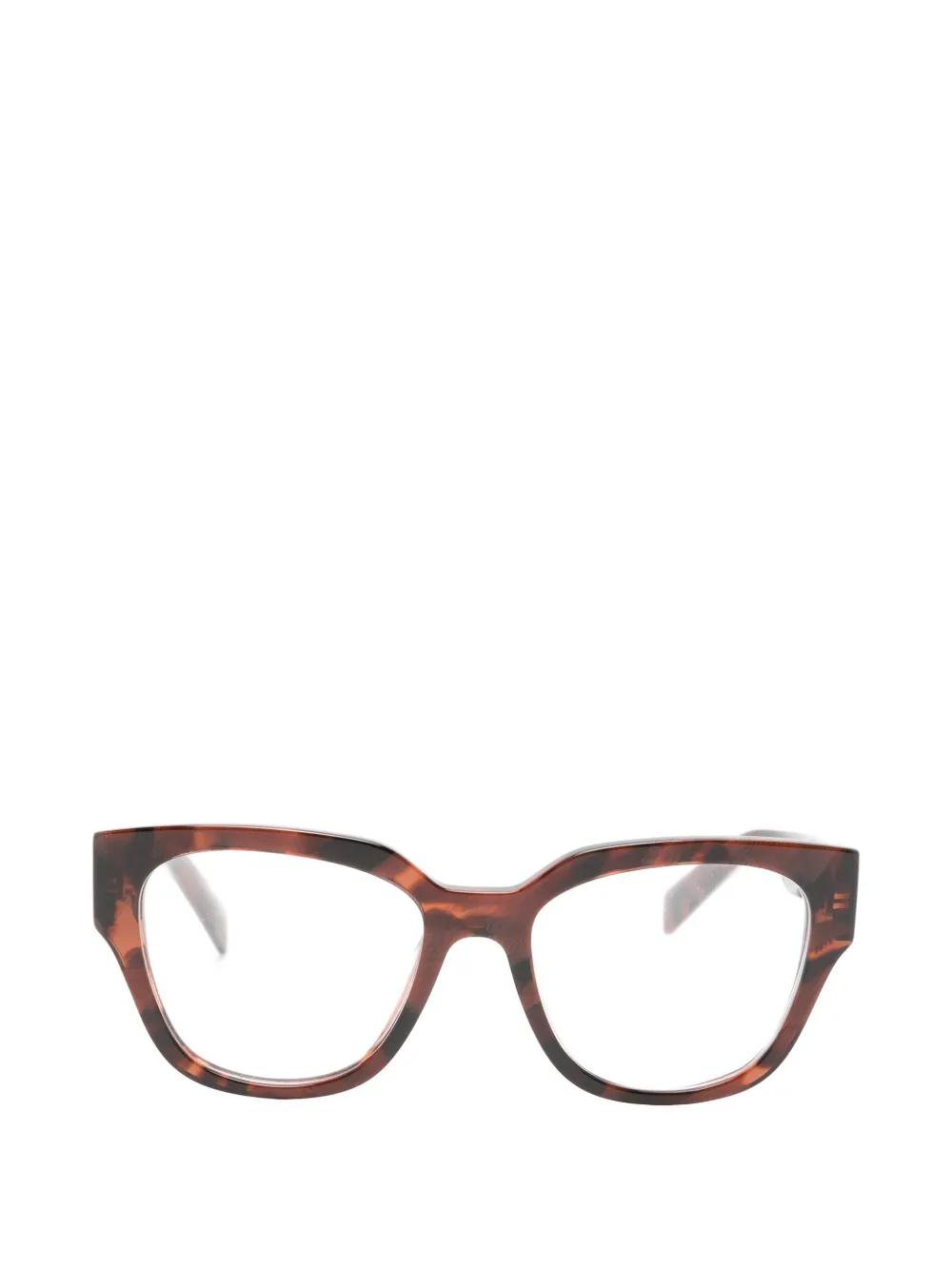 Prada Eyewear tortoiseshell-effect cat-eye glasses - Braun