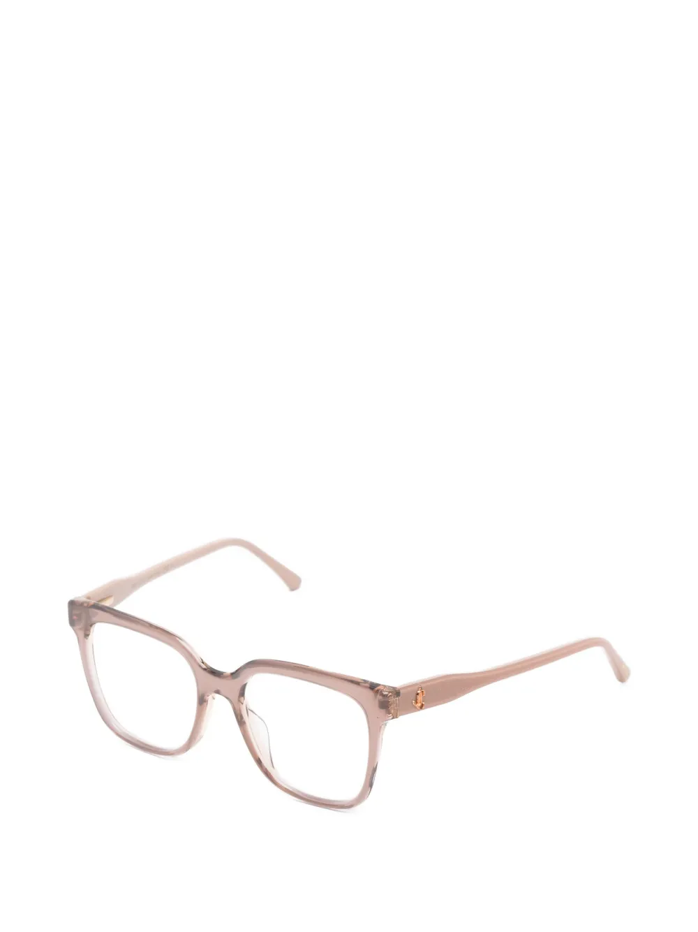 Jimmy Choo Eyewear JC bril met vierkant montuur met logoplakkaat Bruin